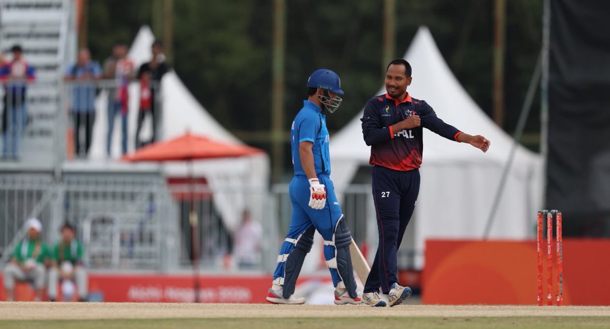 dearbinod's tweet photo. १२ वर्षपछि खोला फर्कियो, नेपालद्धारा अफगानिस्तान पराजित
#Asiangames2026 #NepVsAfg #cricket
#NagoyaJapan https://t.co/UhPNlaIcZb