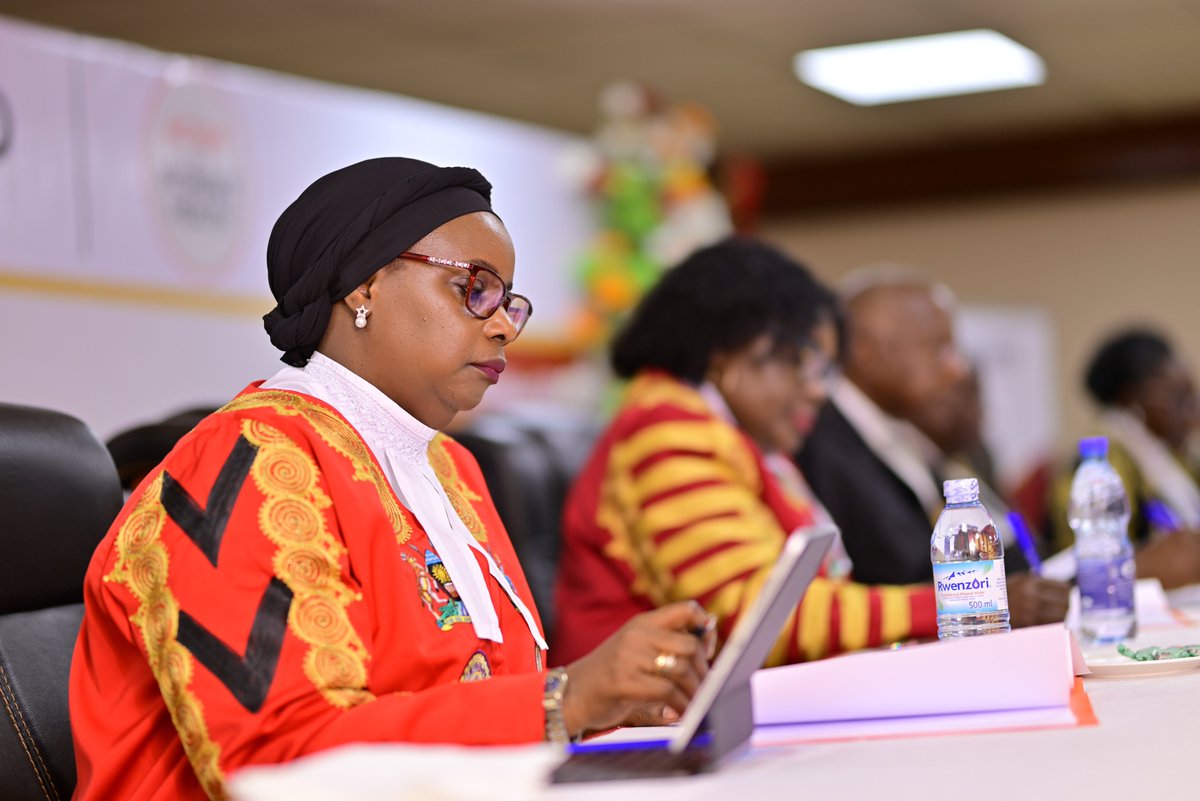 IGGUganda's tweet photo. NURTURING INTEGRITY, CONSTITUTIONALISM  & THE RULE OF LAW 
The @IGG Lady Justice Naluzze Aisha Batala, is one of the Judges at the Finals of the 13th Annual National Inter-University Constitutional Law Moot Court Competition, organised by the Centre for Health, Human Rights and Development (CEHURD) at Hotel Africana today.
Lady Justice Naluzze is serving on the panel of Judges alongside:
1. Hon. Rtd. Justice Stephen Martin Egonda Ntende
2. Hon. Justice Catherine Bamugemereire
3. Hon. Justice Geoffrey Wilfred Kiryabwire
4. Hon. Justice Eva Luswata
The Moot Court Competition provides law students with an opportunity to strengthen their skills in legal research, constitutional interpretation, advocacy and public speaking—competencies that contribute to nurturing a professional, ethical and accountable legal profession.
This year’s competition is held under the theme:
“Reproductive and Gender Justice in Uganda: Navigating Constitutional Rights, Public Interest and Social Values.”

#CEHURDMoot2026