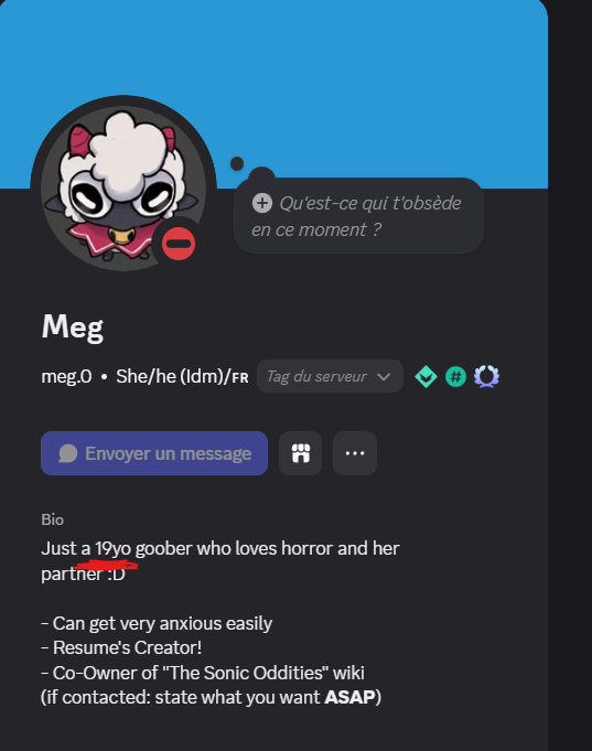 Megdrawingz's tweet photo. Thanks @discord. 

I'M 19YO AND MY ACCOUNT IS FUCKING OLD. SINCE WHEN AM I PUT IN THE TEENAGERS ? 

And I do not want to give out my ID card or anything. I may reach out towards the @discord_support (even if I am not satisfied with my previous experience with it). https://t.co/mmtFKqCplI