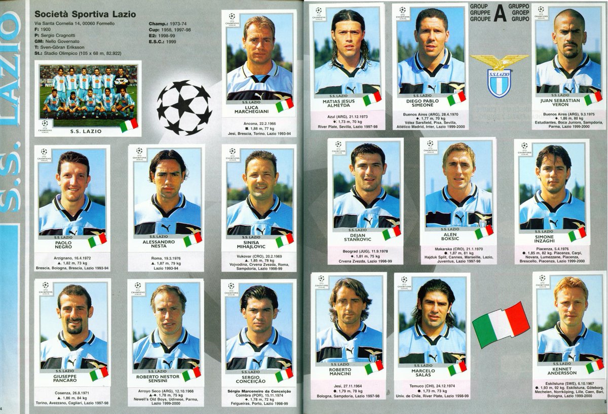 90sfootball's tweet photo. Lazio, 1999/2000.

What a side! https://t.co/qzaJalME28