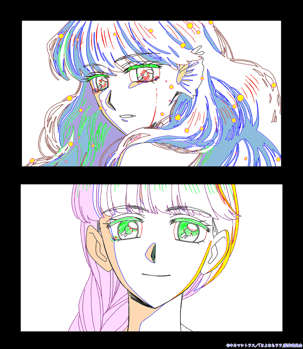 KinemacINFO's tweet photo. 📝制作素材ピックアップ📝
『さよならララ』
最終話「さよならララ」より制作素材を公開！✨

最後までご視聴ありがとうございました！

#さよならララ https://t.co/H8WecGMGoH