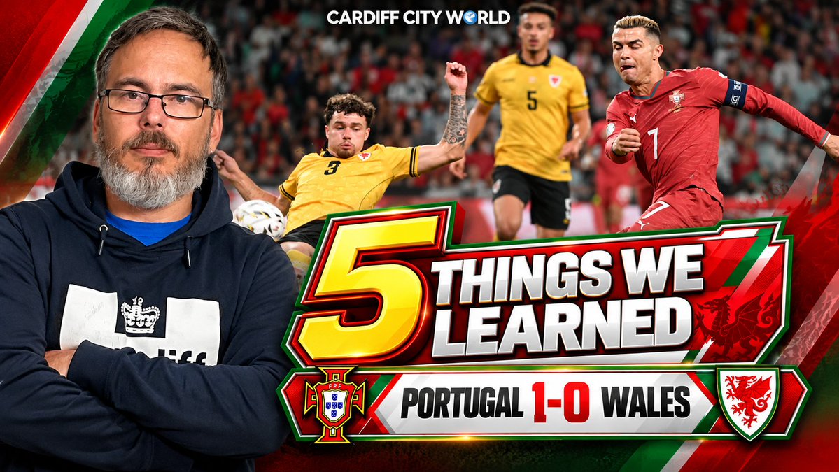 Si1927's tweet photo. 🚨 Today on @CCFCWorld 🚨
11.30am - #5Things from Portugal 1 @Cymru 0
3pm - @CF11Academy Spotlight: Jake Davies
8pm - #CardiffCity must act on McPhail before someone else does
#CTID https://t.co/NmykLMFe66