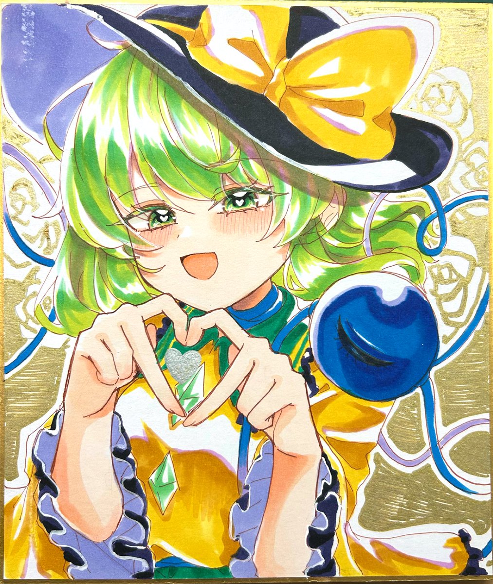 caramel__umashi's tweet photo. 中色紙！！こいしちゃん💙 https://t.co/OXG4u9kt8e
