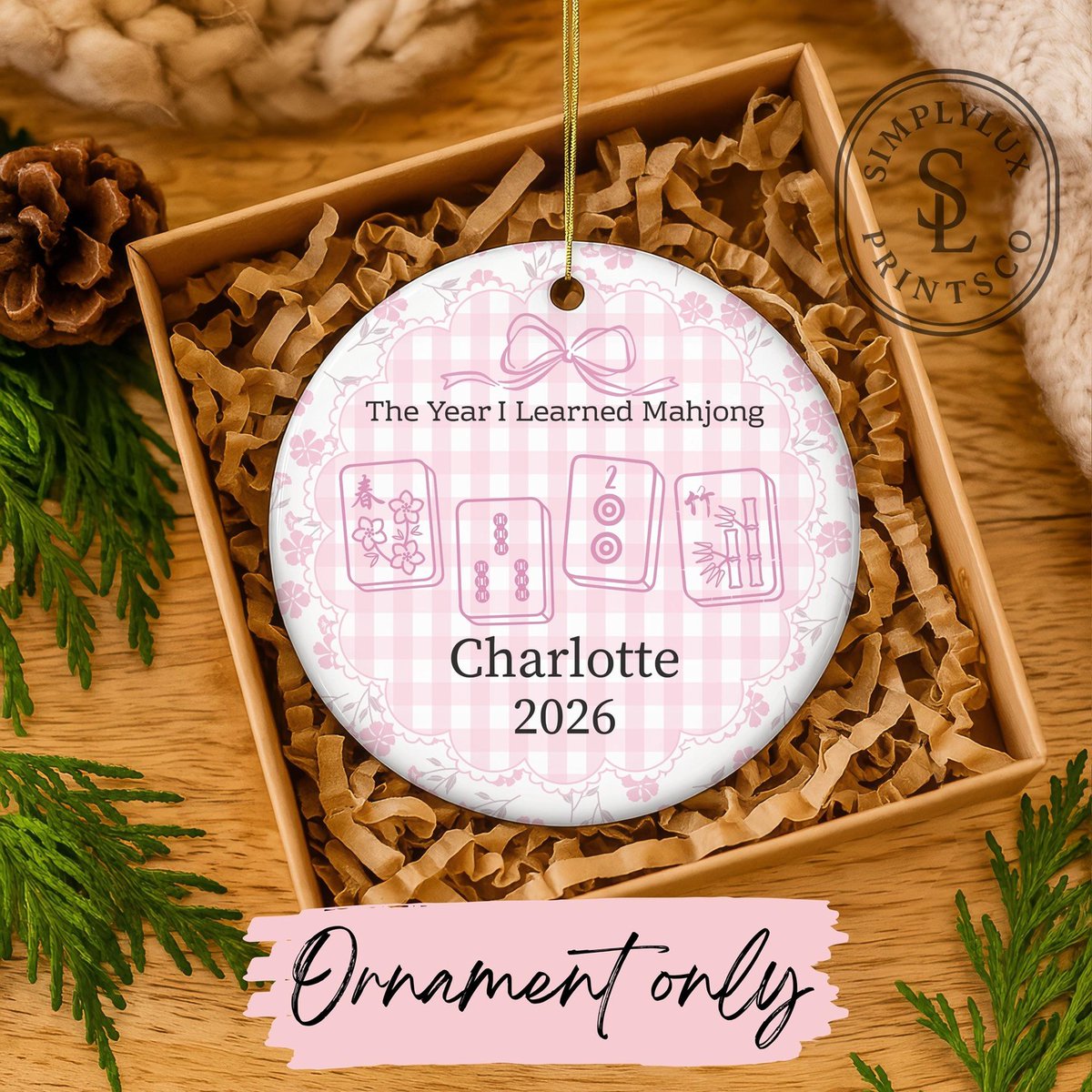 ValenciaLajg's tweet photo. Celebrate your Mahjong journey with a personalized first Mahjong Christmas ornament. A heartfelt keepsake and thoughtful gift for new players, capturing the fun, laughter, and memories shared with loved ones. Available for $29. 00. https://t.co/OLVLow9fc8