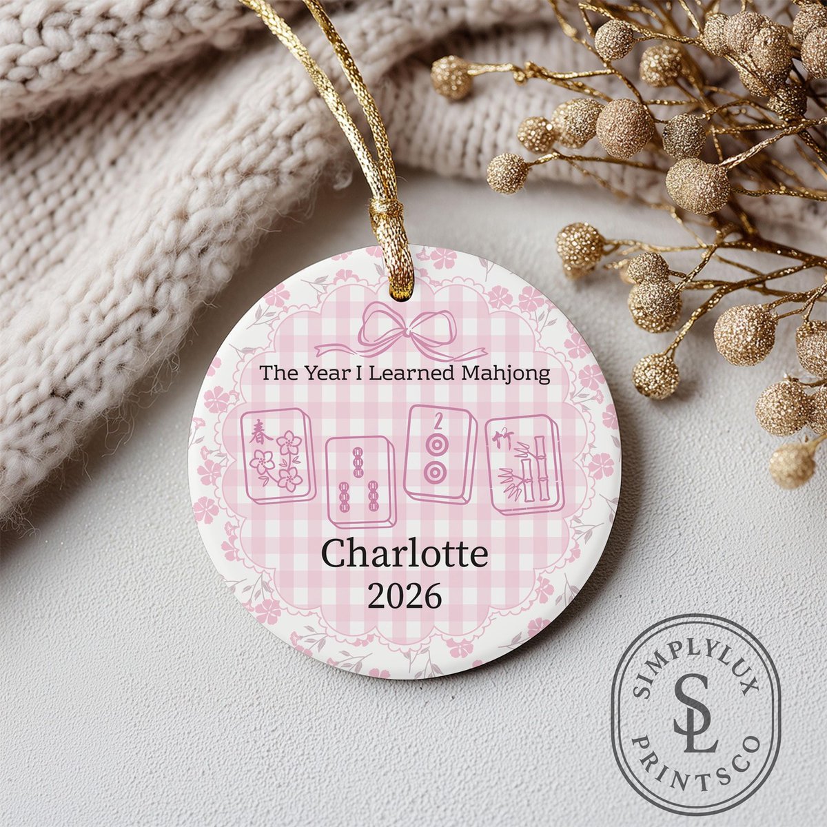 ValenciaLajg's tweet photo. Celebrate your Mahjong journey with a personalized first Mahjong Christmas ornament. A heartfelt keepsake and thoughtful gift for new players, capturing the fun, laughter, and memories shared with loved ones. Available for $29. 00. https://t.co/OLVLow9fc8