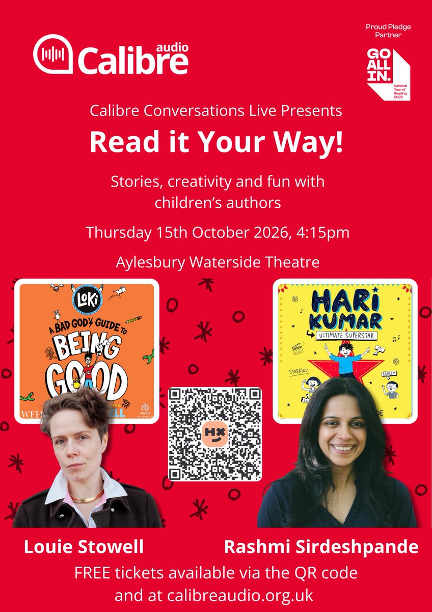 ChrisFielden's tweet photo. The amazing @CalibreAudio are presenting 2 Calibre Conversations Live:
1. From Mumbai to MI6 with Crime-Writer, Vaseem Khan. 
2. Read It Your Way! Stories, Creativity and Fun with Children’s Authors Louie Stowell and Rashmi Sirdeshpande. Learn more here: https://t.co/sZRWABbk7c https://t.co/3wBw8890Wc