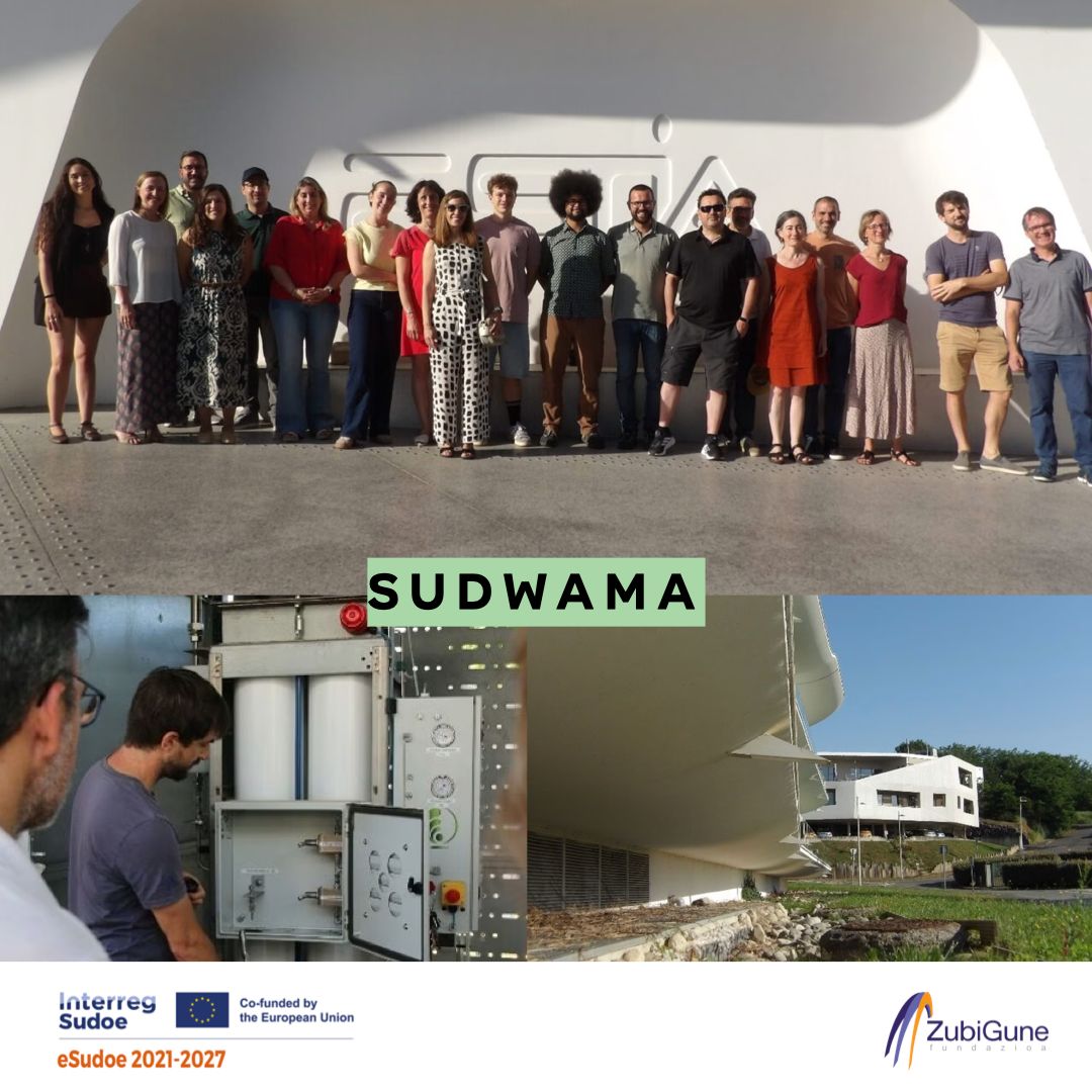 zubigune's tweet photo. En Bidart (Francia), el piloto de SudWaMa prueba un "Water Smart Grid": sensores IoT/IA para reutilizar agua de lluvia, urinarios secos que generan fertilizante y humedales artificiales contra las lluvias intensas. 💧 #SudWaMa https://t.co/UwUk8kgDHe