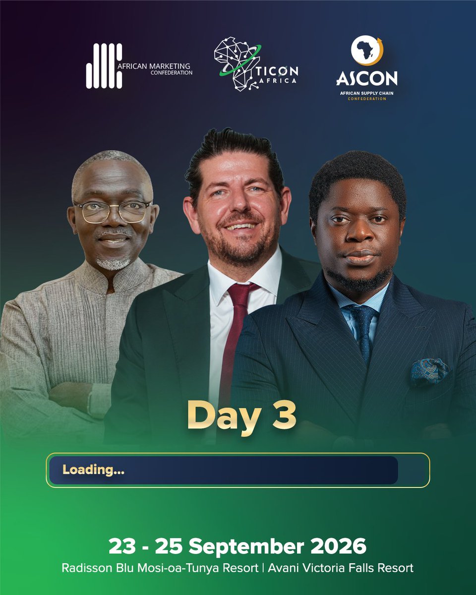 ASCON_Africa's tweet photo. Day 3 is loading...  ⏱️🌍

The final day is here, and the conversations are far from over.

From bold ideas to practical solutions, today's sessions continue to explore the future of supply chains, technology, trade, and marketing across Africa. https://t.co/AmR8RJI8oO