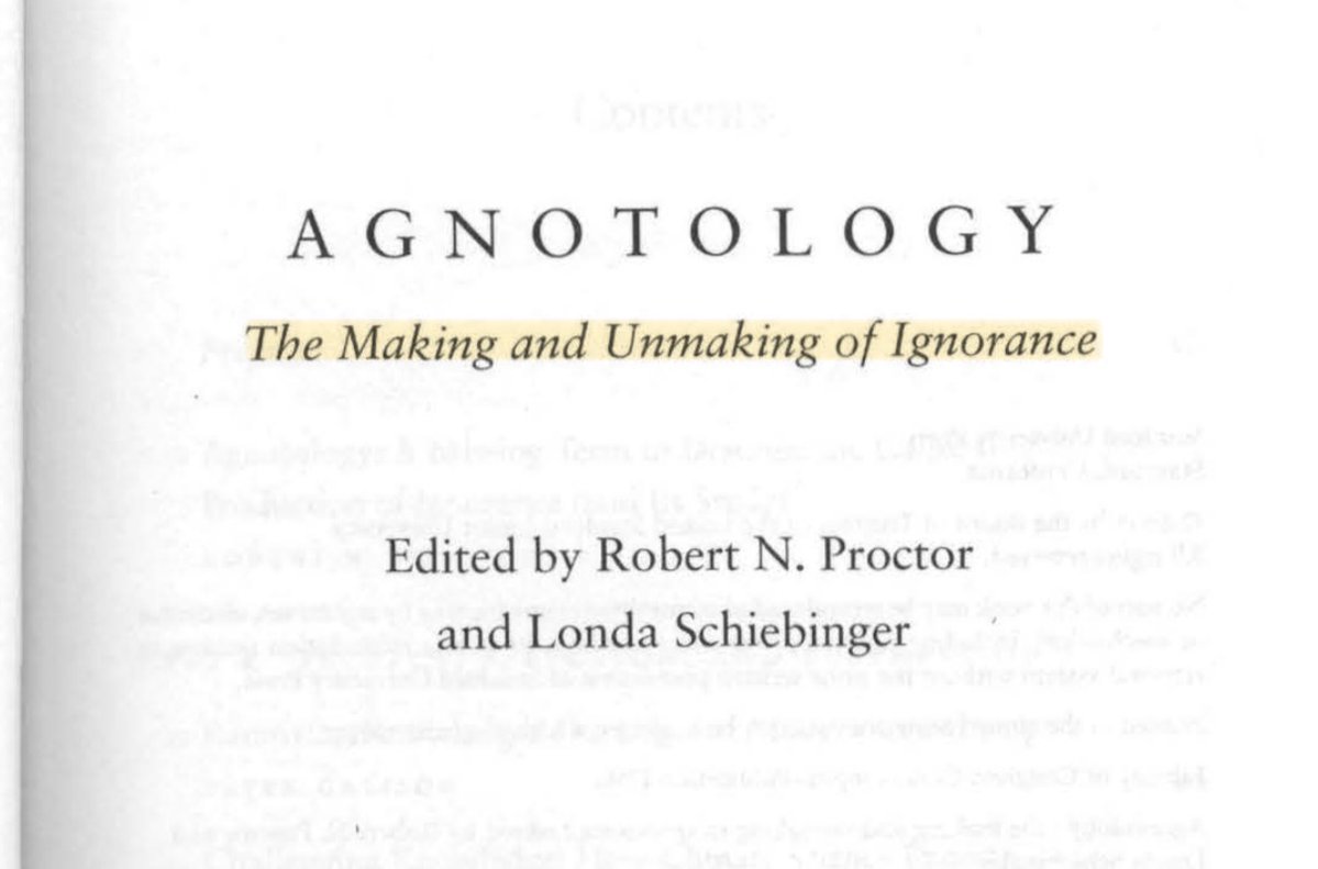 nuriaydogdu's tweet photo. Agnotology: The Making and Unmaking of Ignorance

#agnotology #epistemology https://t.co/N8r0hv1rWK