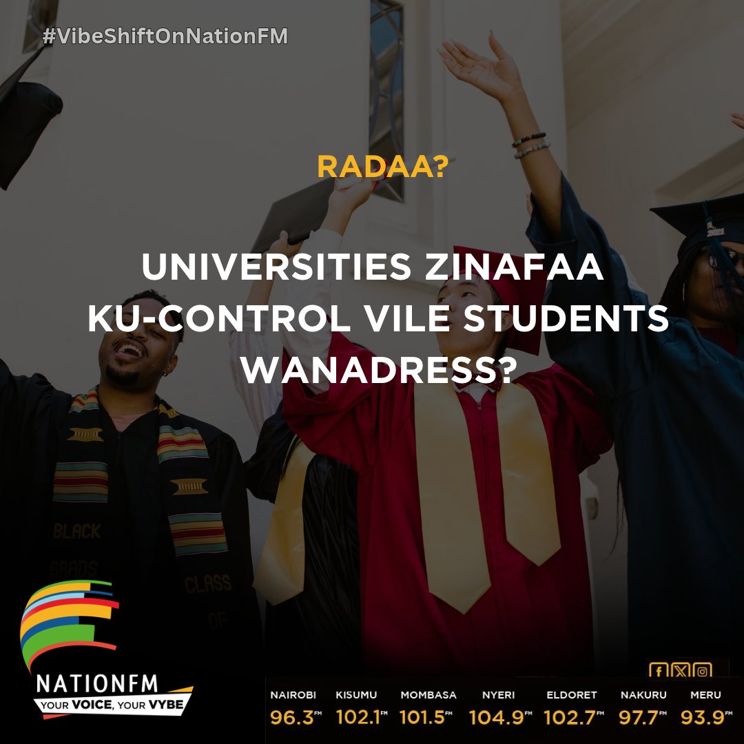 NationFmKE's tweet photo. Moi University Bans Crocs, Slippers, Mini Skirts, Tight Trousers And Ripped Jeans, Warns Students Of Disciplinary Action.

Hawa students wakubaliwe wavae as they please?

#VibeShiftOnNationFM https://t.co/ExLyqqdzWT