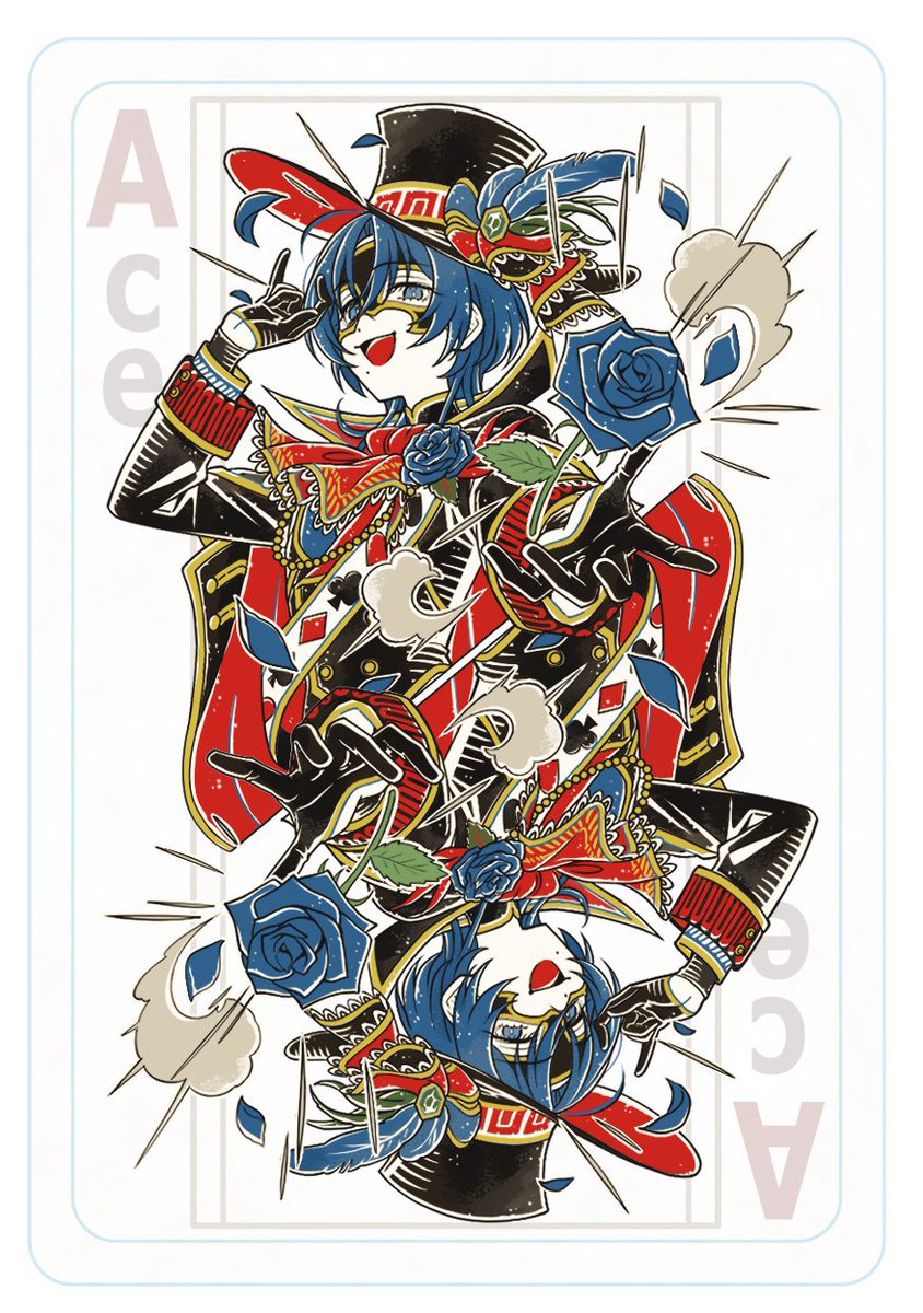 azusamarue0058's tweet photo. 読者トラベルのトランプ企画で
エースな青くんを描かせて頂きました！
ライアーズバーのエースが怪盗イメージだったので、そのように描いたつもりだったんですが…これ完全にトランプマｎ……

素敵な企画に参加させて頂きありがとうございました！！
青くん描けて嬉しかったです！✨

#青ペン #読者トラベル