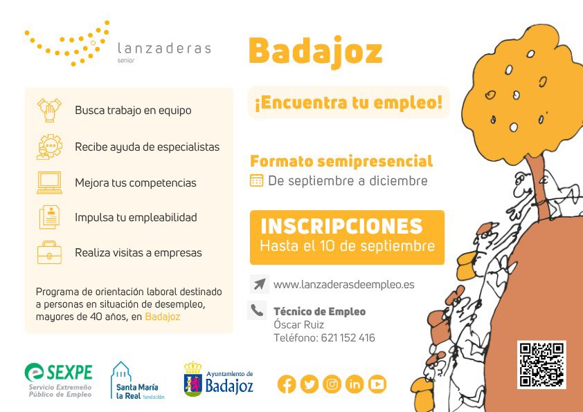 FormacionBJZ's tweet photo. ¿Buscas #trabajo? Aún estás a tiempo.

Más de 30 personas ya participan en las Lanzaderas de #Empleo de #Badajoz.

Asesoramiento gratuito para mejorar la búsqueda de empleo, preparar entrevistas y aumentar tus oportunidades laborales.

👉 Inscríbete:
https://t.co/s9ivlTK9r1 https://t.co/Ahknqb81Az