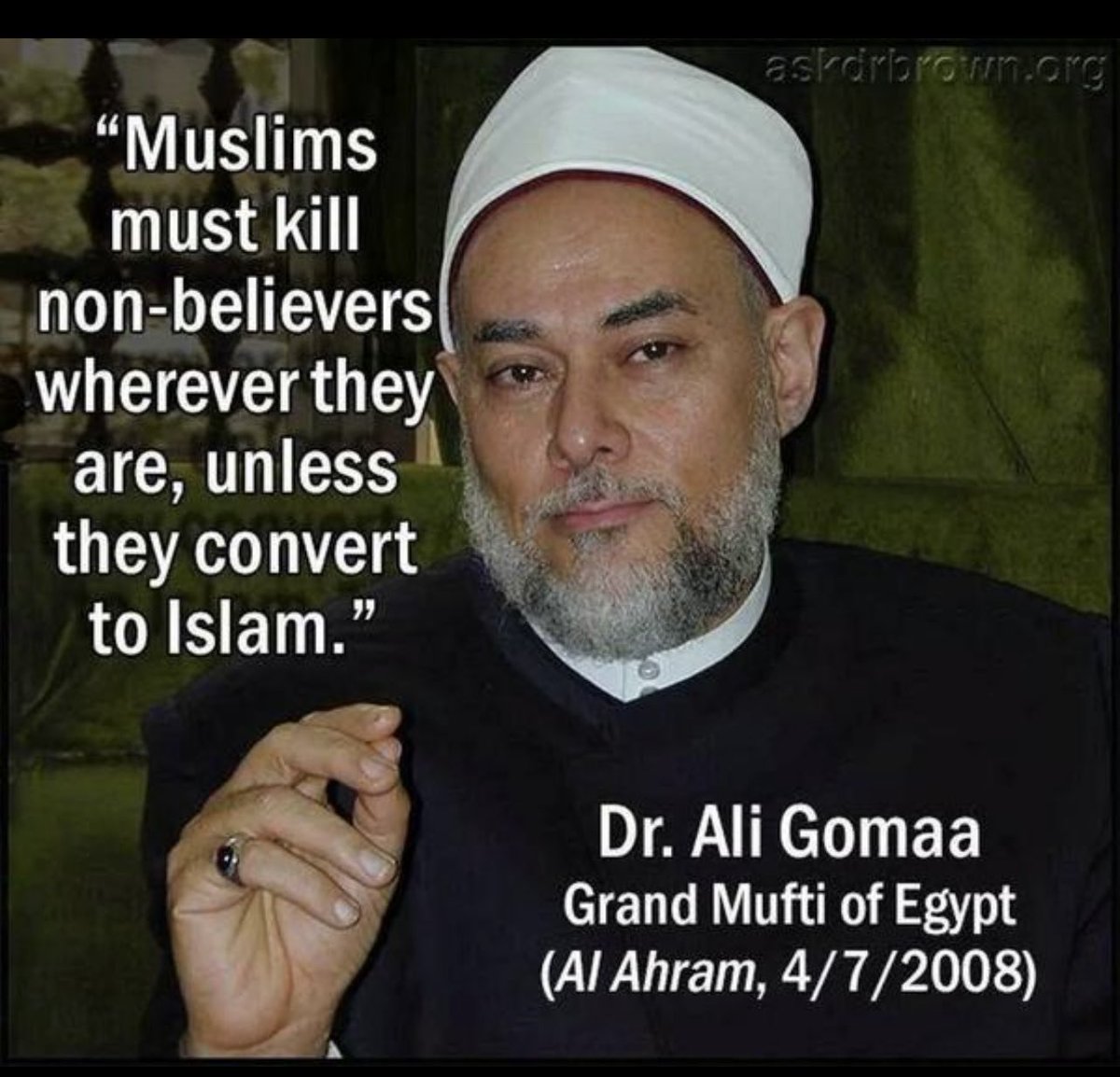 ToklasCookie's tweet photo. @1daydarkk @realMaalouf Islam is pure evil indeed! But not to the lefties! They’re loving it! They promote it! They import muslims, give them free housing, free healthcare, pay them fir many babies to breed you out one day and protect them with Islamophobia law! 
Be smart and vote the lefties out asap!! https://t.co/LjS7DsLSj4