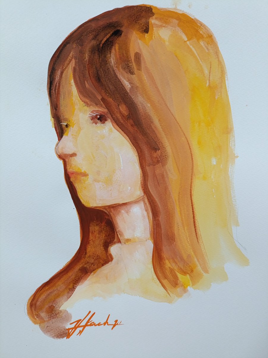 Hidetaka_AS's tweet photo. Drew portlates. 
Material / acrylic gush. https://t.co/GUWz4biaAL