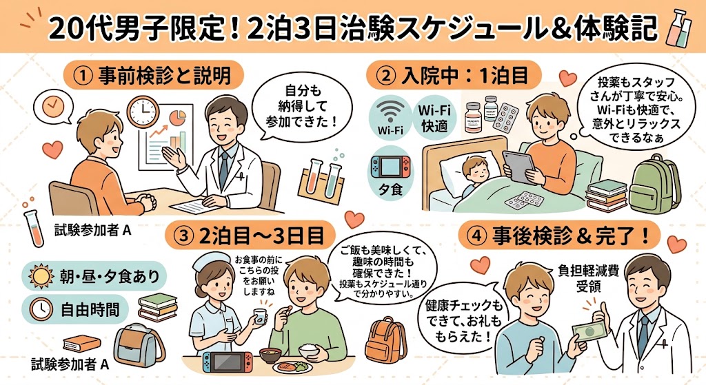 comed_vol's tweet photo. 「Wi-Fi完備でゲームも課題も進む!? 20代男子の『2泊3日治験モニター』リアルな過ごし方を図解してみた💻🎮」
最新の募集案件は以下からご確認ください。
https://t.co/ATB1m3eei1
#タイパ #スキマ時間 #ポイ活 #課題消化 #20代男子 https://t.co/LKEG9bwYQU