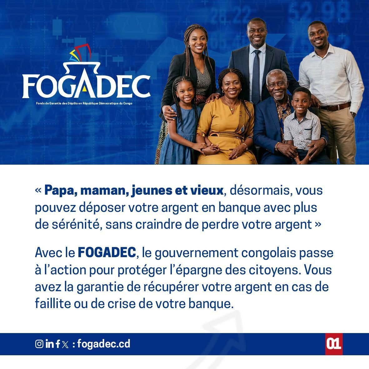 Sebastie_Ngongo's tweet photo. La RDC ne revivra plus l’histoire de la BIAC, où des milliers de Congolais avaient perdu leur argent. Désormais, en cas de faillite de votre banque, vous avez la certitude de récupérer vos fonds. Le gouvernement congolais vous indemnisera à travers le *FOGADEC* https://t.co/StJeB4J3mD