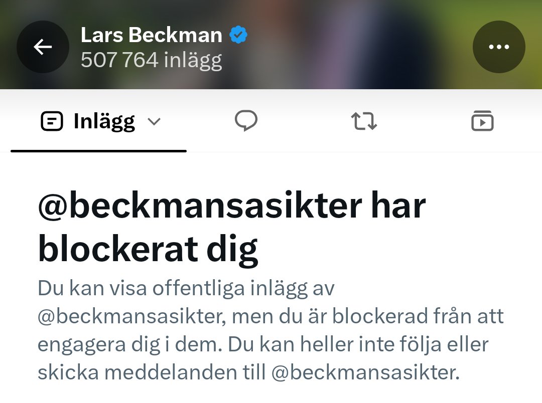 KentCalzone's tweet photo. Varför @beckmansasikter? Jag har bara försökt visa min uppskattning för vad du gör för oss Moderater och ditt jobb för att skydda vinsterna i välfärden.
Finns det någon på @moderaterna som kan kontakta Lars åt mig? #val2026 https://t.co/pssCWmXZQQ