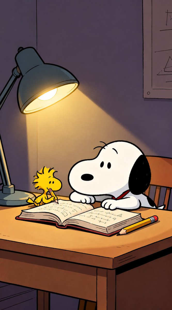 SnoopyWallpaper's tweet photo. Late Night Homework with Snoopy https://t.co/Tj1cnSRX9L