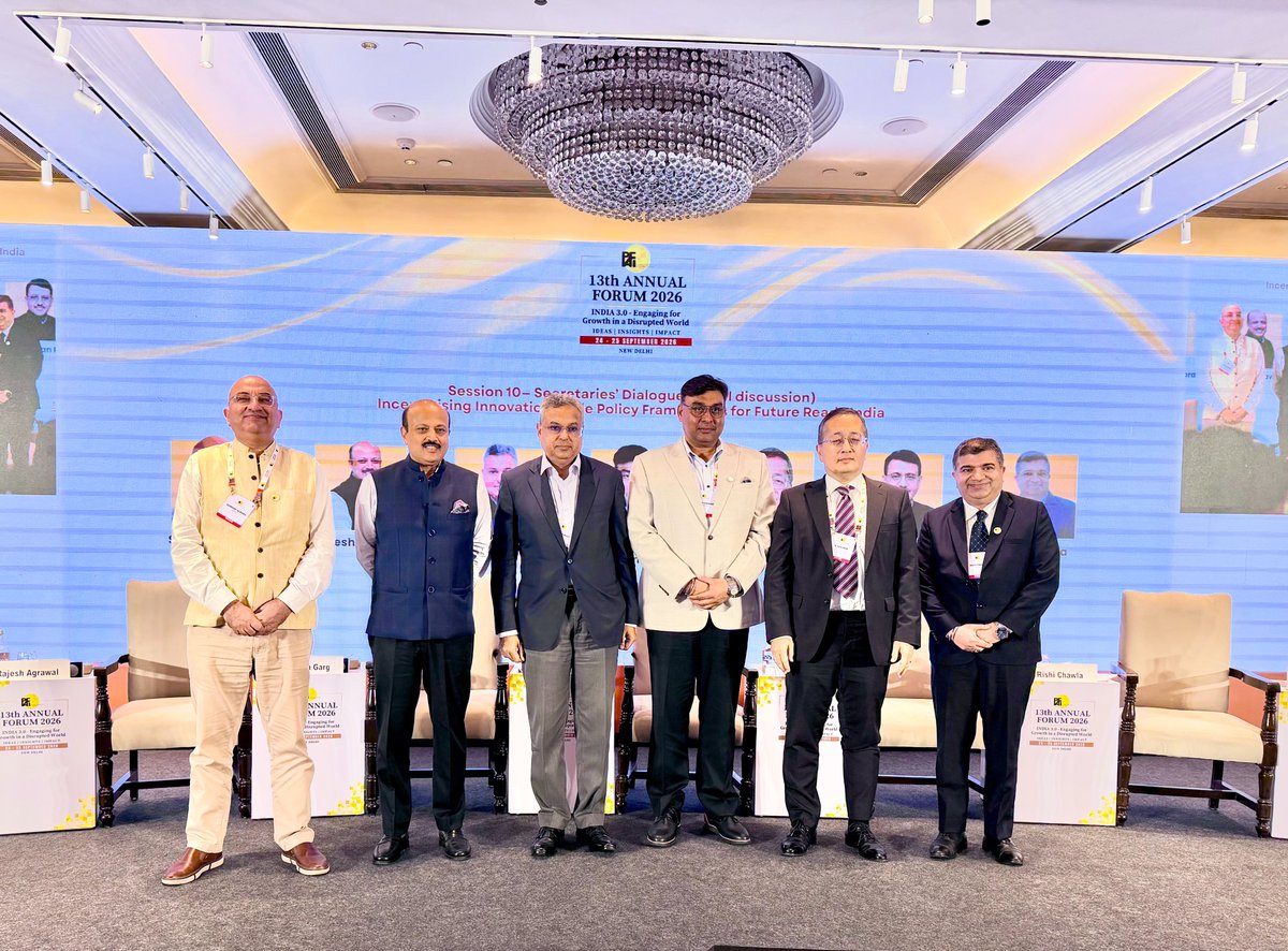 GoIStats's tweet photo. At the 13th PAFI Annual Forum, Dr. Saurabh Garg, Secretary, MoSPI, was part of the Secretaries’ Dialogue panel on “Incentivising Innovation: Agile Policy Frameworks for Future Ready India.” The session brought together perspectives on fostering innovation and building agile policy frameworks, with Dr. Garg highlighting how technology and AI are complementing established statistical processes, enabling faster data collection, processing and compilation.

He also spoke about the GOI Stats App, availability of Advanced Release Calendars for researchers and India’s adoption and continued adherence to UN statistical standards and protocols.

For latest updates & insights, visit MoSPI’s official website: https://t.co/BbFzVJWyQH

#MoSPI #NSO #PAFI #PAFIAnnualForum #OfficialStatistics #DataForDevelopment #GoIStats #DigitalIndia #AI #DataInnovation #GovernmentOfIndia #FutureReadyIndia

@Rao_InderjitS @_saurabhgarg @PIB_India @PibMospi @NITIAayog @mygovindia