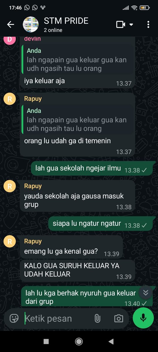 ianthian's tweet photo. Rapuy lu gua tandain ya

HELP RT GAES BIAR KESEBAR,

ADE GUA KENA BULLY DISALAH SATU SEKOLAH DEPOK! AWALNYA ADE GUA DICEKOKIN LEM AIBON PAS PRAKTEK, SEKARANG ADE GUA JADI MALES KESEKOLAH KARENA TAKUT!! GUA MAU INI DIUSUT,

RAPUY GUA TANDAIN LU! https://t.co/S5wf3v5PYV