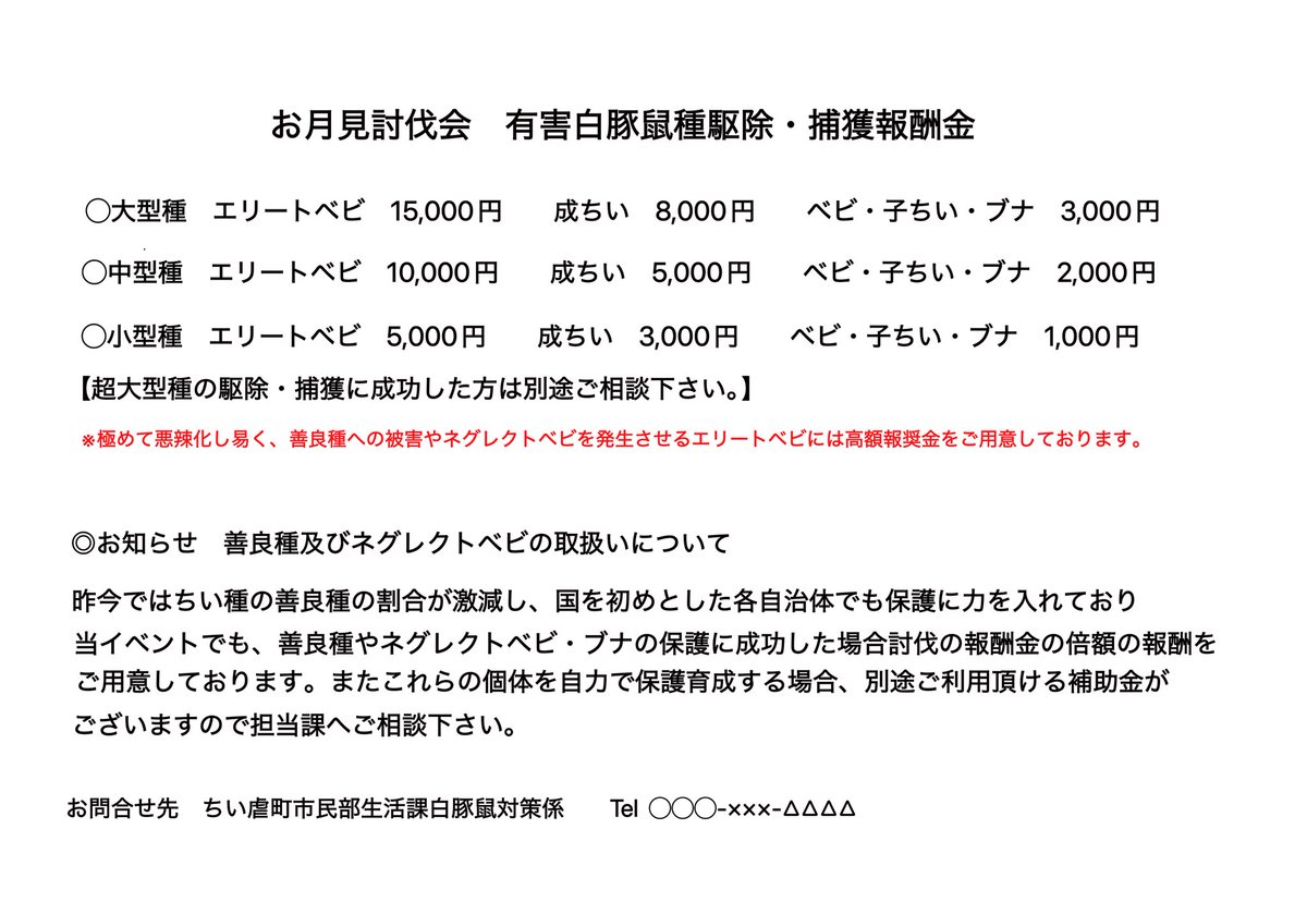 Farr96e's tweet photo. #ちい虐
ちい虐町のお月見事情

ちい虐祭や灯籠飛ばし、茹る様な猛暑と過酷な夏を乗り切ったちい種達は繁殖の時期に入り増えて行くがこの町では中秋の名月の日に大規模駆除が行われる
ちい虐民の皆様も自慢の武器を持って駆除に参加しませんか？月見酒を振る舞っていますので見学だけでも大丈夫です♪ https://t.co/oatadzEMzQ