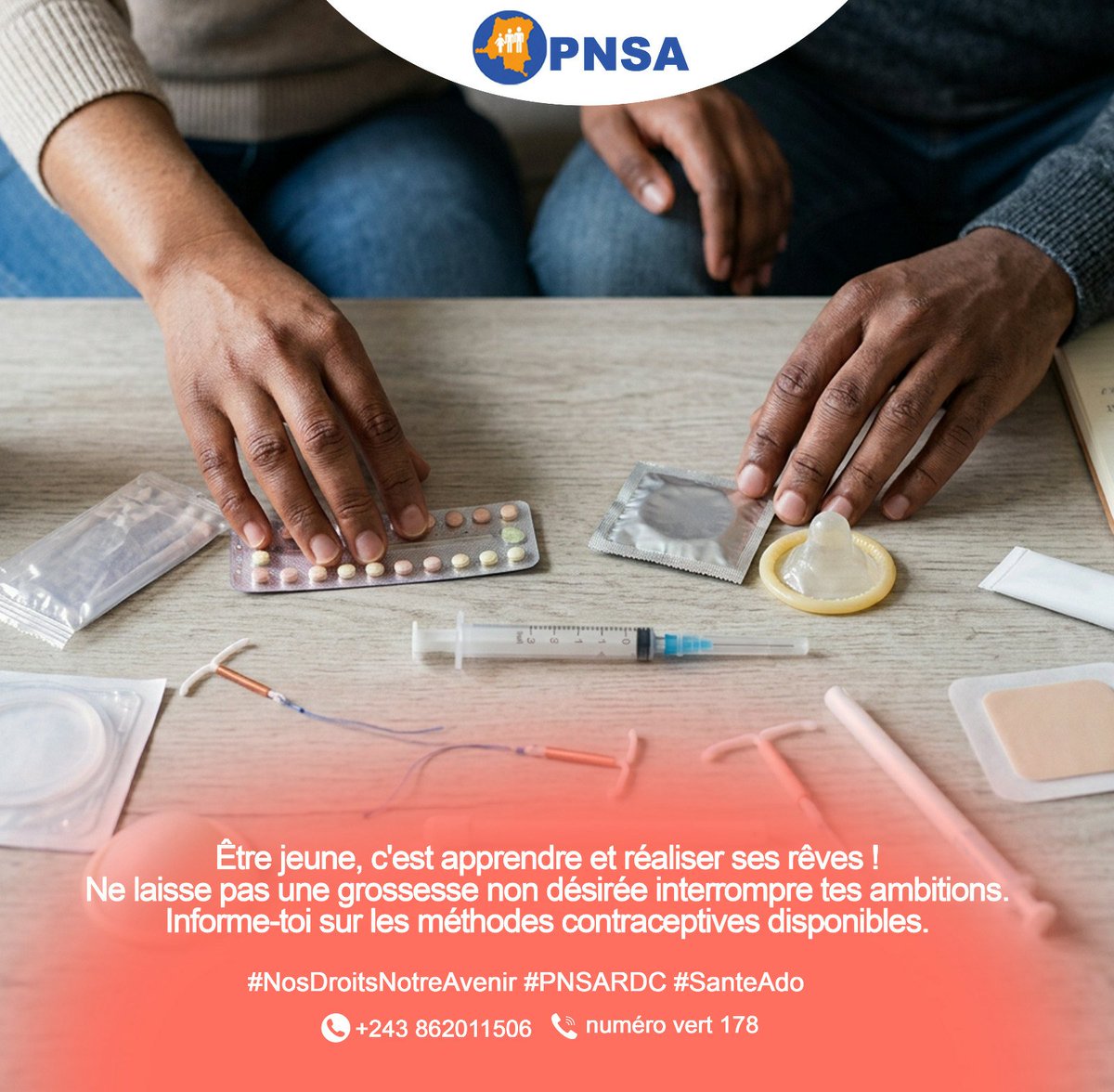 GabrielleM45873's tweet photo. À l’occasion de la Journée mondiale de la contraception, le PNSA lance du 25 au 27 septembre une campagne en ligne pour informer les jeunes sur les méthodes contraceptives. Une sexualité responsable et protégée contribue à une jeunesse épanouie. 💜

#PNSA #MonCorpsMonChoix https://t.co/H0xioBVwsm