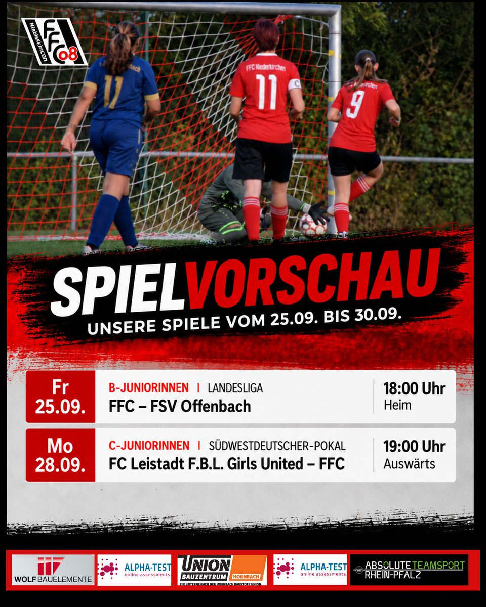 FFC_N's tweet photo. 👉🏼 Spiele am Wochenende ⚽️

#ffc_n #niederkirchen #zsammestark https://t.co/bmZu5L4uwS