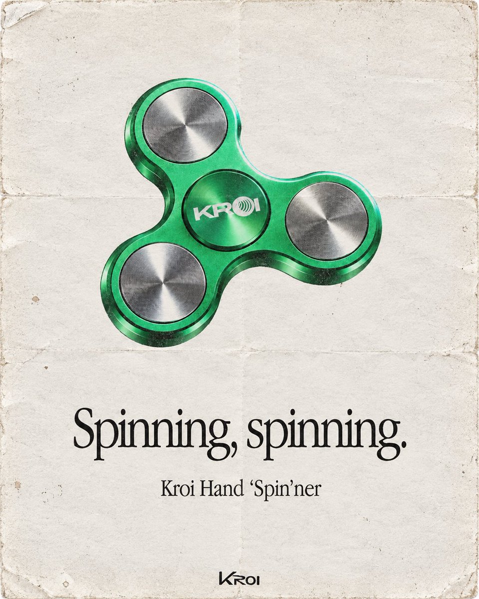 KroiOfficial's tweet photo. 🌀Kroi HAND "SPIN"NER 登場 🌀

『SPIN』リリースを記念して「Kroi HAND "SPIN"NER」が爆誕！

今後発表されるさまざまなキャンペーンでGETできます！詳しくはKroiからの最新情報をチェック 👉 #Kroi_SPIN https://t.co/pWgzzeyUI5