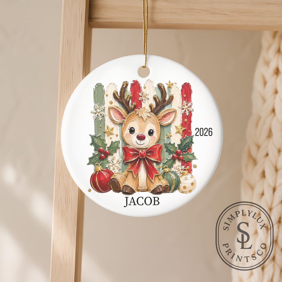ValenciaLajg's tweet photo. Make Christmas unforgettable with a personalized reindeer ornament featuring your child’s name. A charming keepsake for the tree or a thoughtful gift—made to brighten holiday traditions for years to come. Just $29. 00. https://t.co/WjSxzkLHMv