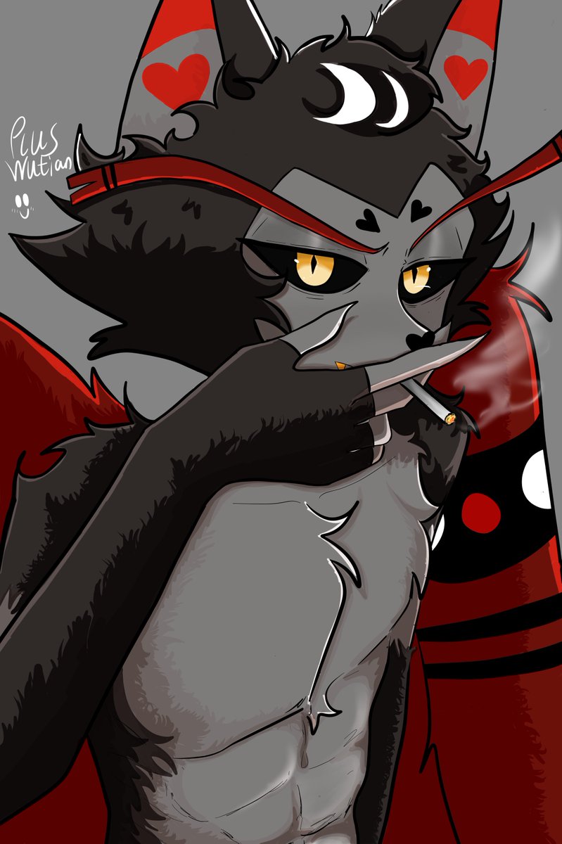 pluswutian's tweet photo. Get a rest 🐱
#HazbinHotelfanart
  #husk https://t.co/MUyRJ48h3W
