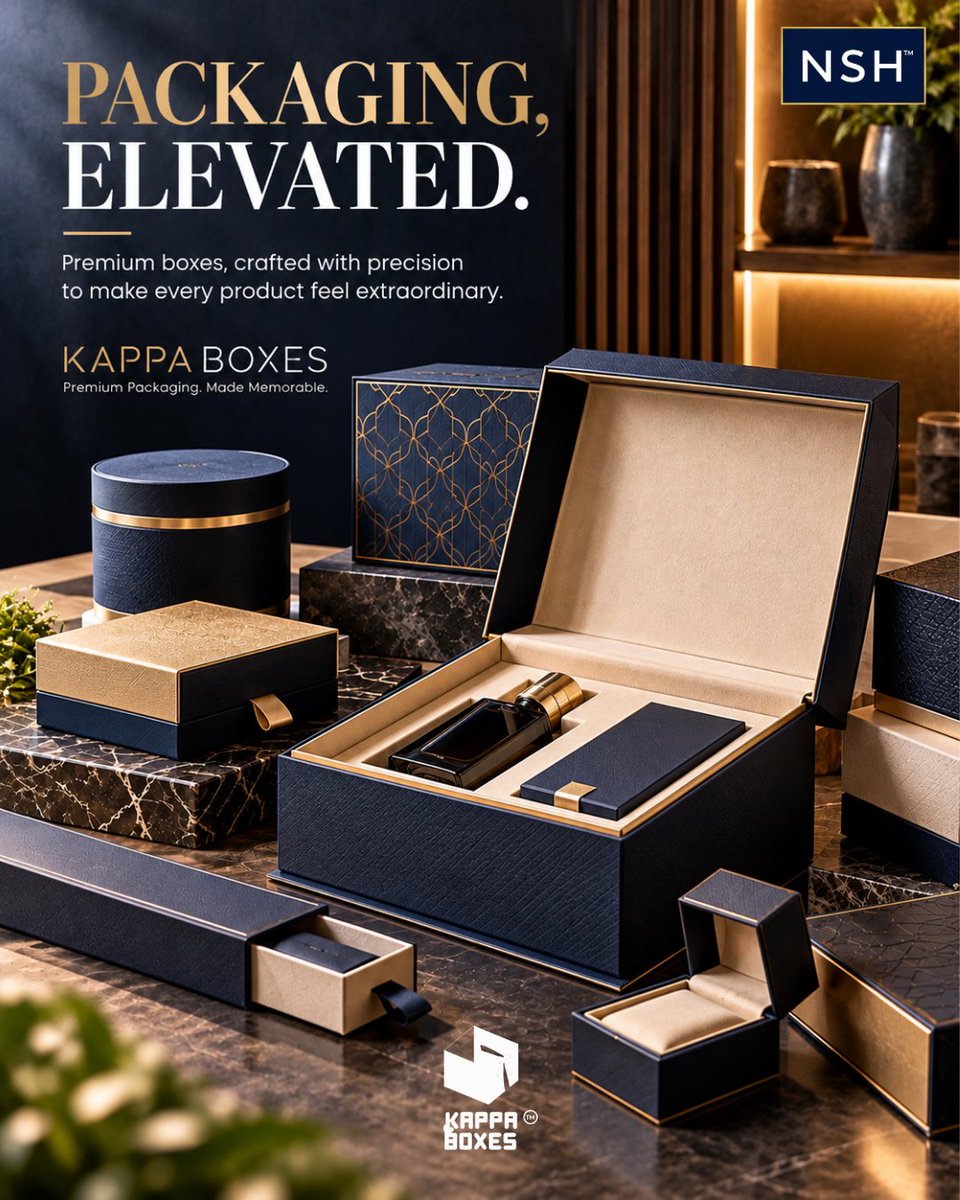 BoxesKappa32954's tweet photo. Packaging, elevated.
#KappaBoxes #PremiumPackaging #LuxuryPackaging #CustomPackaging #RigidBoxes #PackagingDesign #LuxuryBoxes #CustomBoxes #PremiumBoxes #PackagingSolutions #BoxManufacturing #BrandPackaging #PackagingMatters #LuxuryBranding #MadeMemorable https://t.co/Gh3pDjBp83