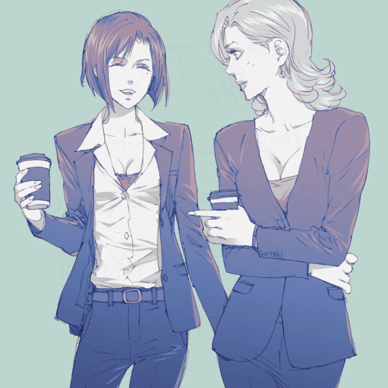Hitaki_TEMPO's tweet photo. 気が合いそうと思って描いたやつ https://t.co/xYPiG0ViGO