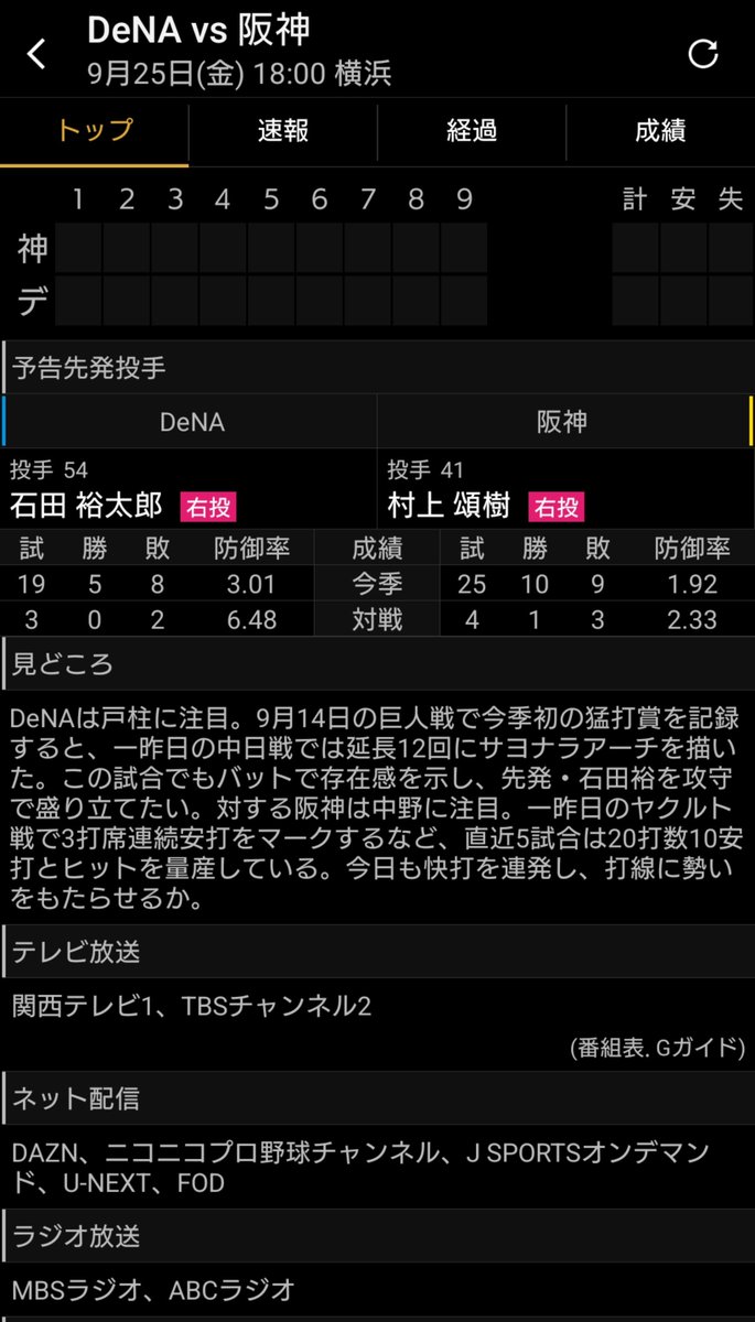 puddingbread's tweet photo. 追い出され確定のニコニコ以外、横浜阪神戦の中継を見られる手段がないな。。ぐぬぬ https://t.co/48WkznD49e