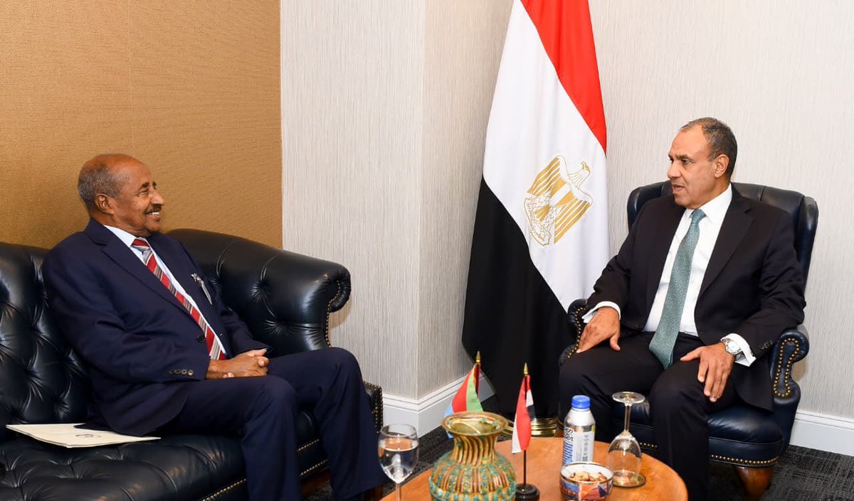 tesfanews's tweet photo. NEW YORK — Egyptian Foreign Minister Dr. Badr Abdelatty met with his Eritrean counterpart, H.E. Osman Saleh, on the sidelines of the 81st session of the United Nations General Assembly (UNGA 81).

Following the meeting, Dr. Abdelatty said it was a pleasure to meet with #Eritrea’s Foreign Minister, noting that they discussed bilateral relations and a number of regional issues of mutual interest.