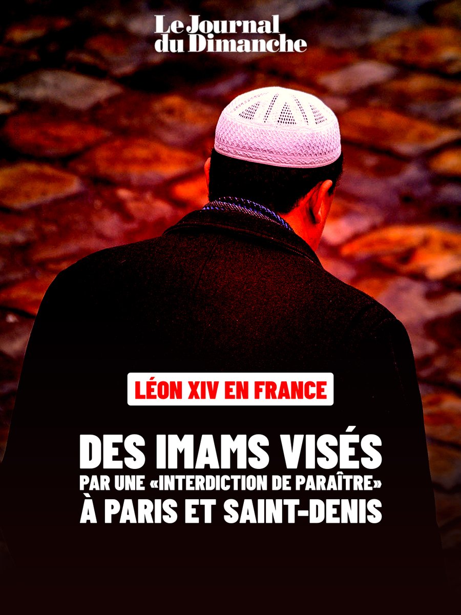 leJDD's tweet photo. En prévision de la visite du pape en France, le ministère de l'Intérieur a édicté un arrêté ministériel interdisant à des prédicateurs musulmans et des figures islamistes de se déplacer à proximité des lieux de passage de Léon XIV en région parisienne.
🔗 Article JDD : https://t.co/xKbhRQyP4a