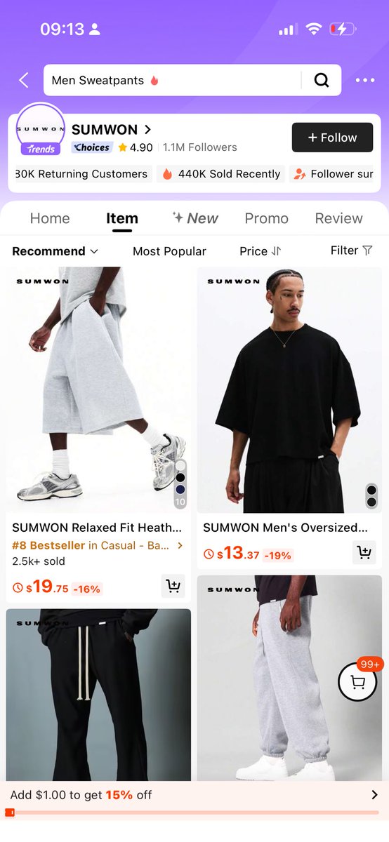 Justwandyy's tweet photo. Found some of these men’s outfits on SHEIN for $6–$10 😭 IG vendors and boutique owners sell these for 5x the price. https://t.co/9M6pFmUKCe