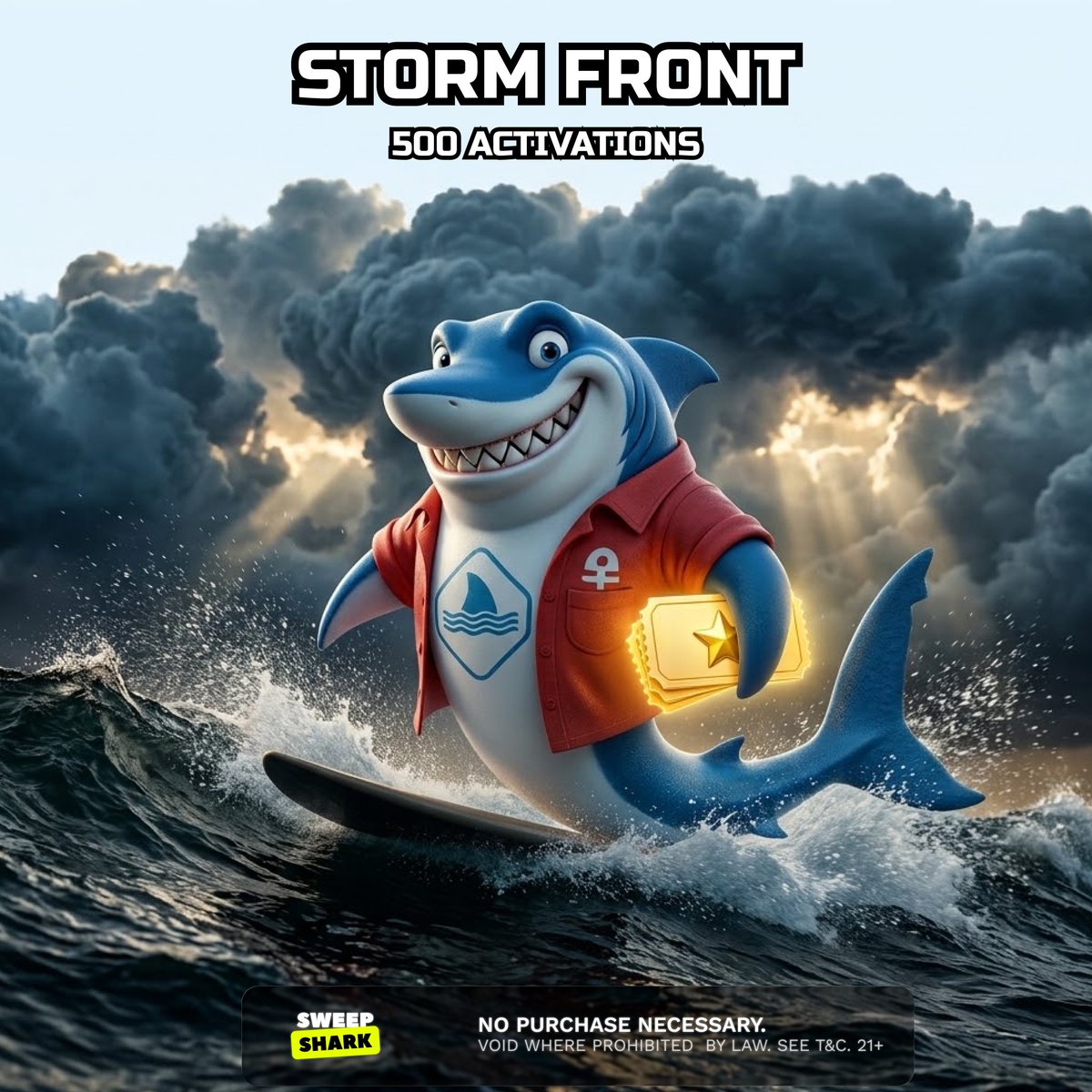 sweep_shark's tweet photo. 🌊 A storm front rolled in and brought something with it.
Tap the link below — your bonus applies itself 🎁
500 activations.
1️⃣ Like &amp; RT
2️⃣ Reply 'STORM' to charge your luck ⚡
#SweepShark
https://t.co/B5LGxfeTim https://t.co/0haJyG8Y93