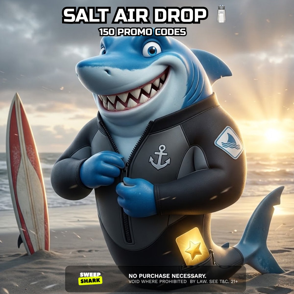 sweep_shark's tweet photo. π§ Cold water season starts now. Suit up.
Tap the link below β your bonus applies itself π
150 promo codes riding the first swell.
1οΈβ£ Like & RT
2οΈβ£ Reply 'SALT' to charge your luck β‘
#SweepShark
https://t.co/vUPI7SsFXz https://t.co/zhVvXNaeUT
