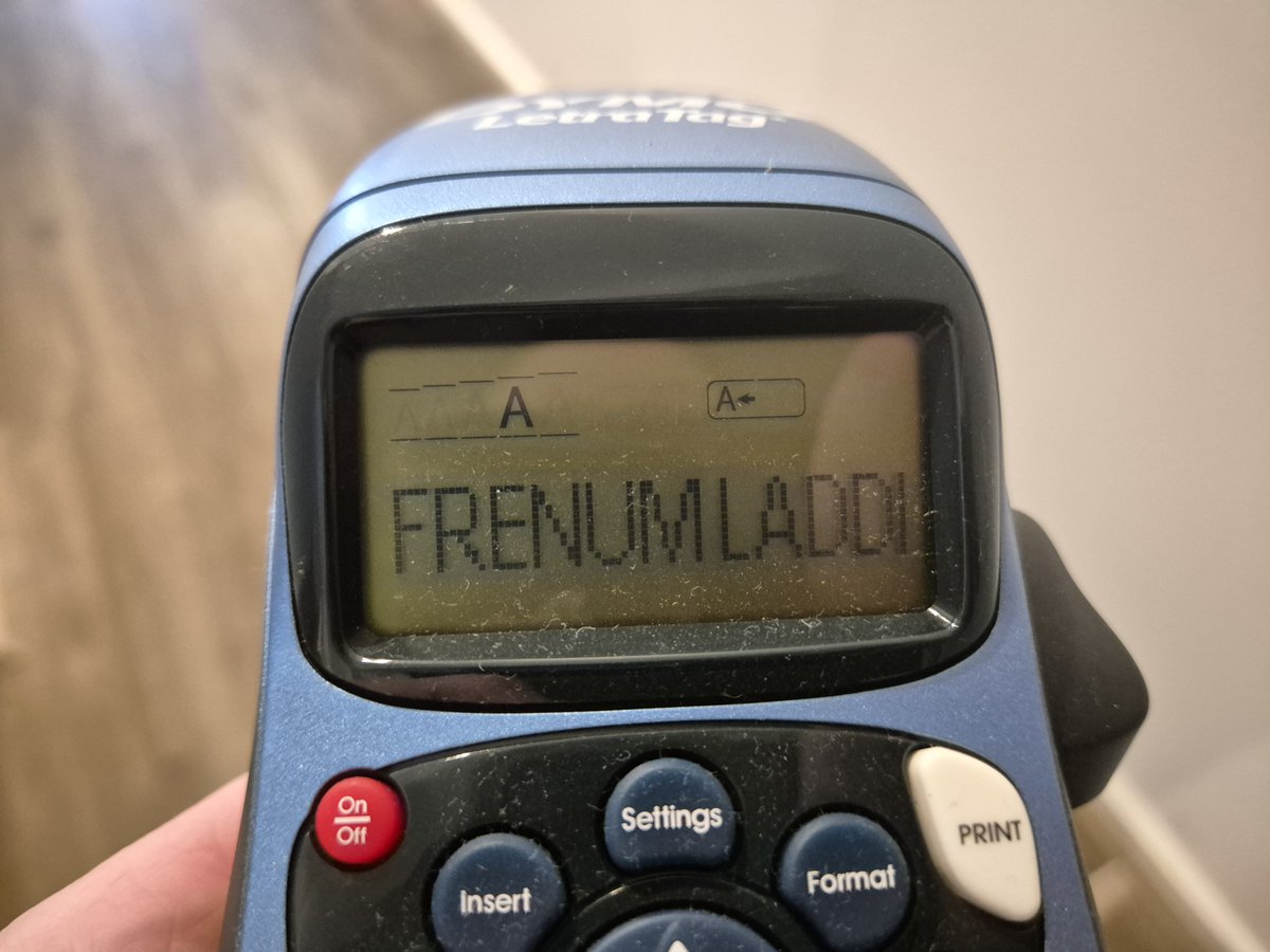 CarouselColt's tweet photo. Pulled out my labeller gor the first time thus year and this was the last thing in it https://t.co/cObq4wwng2