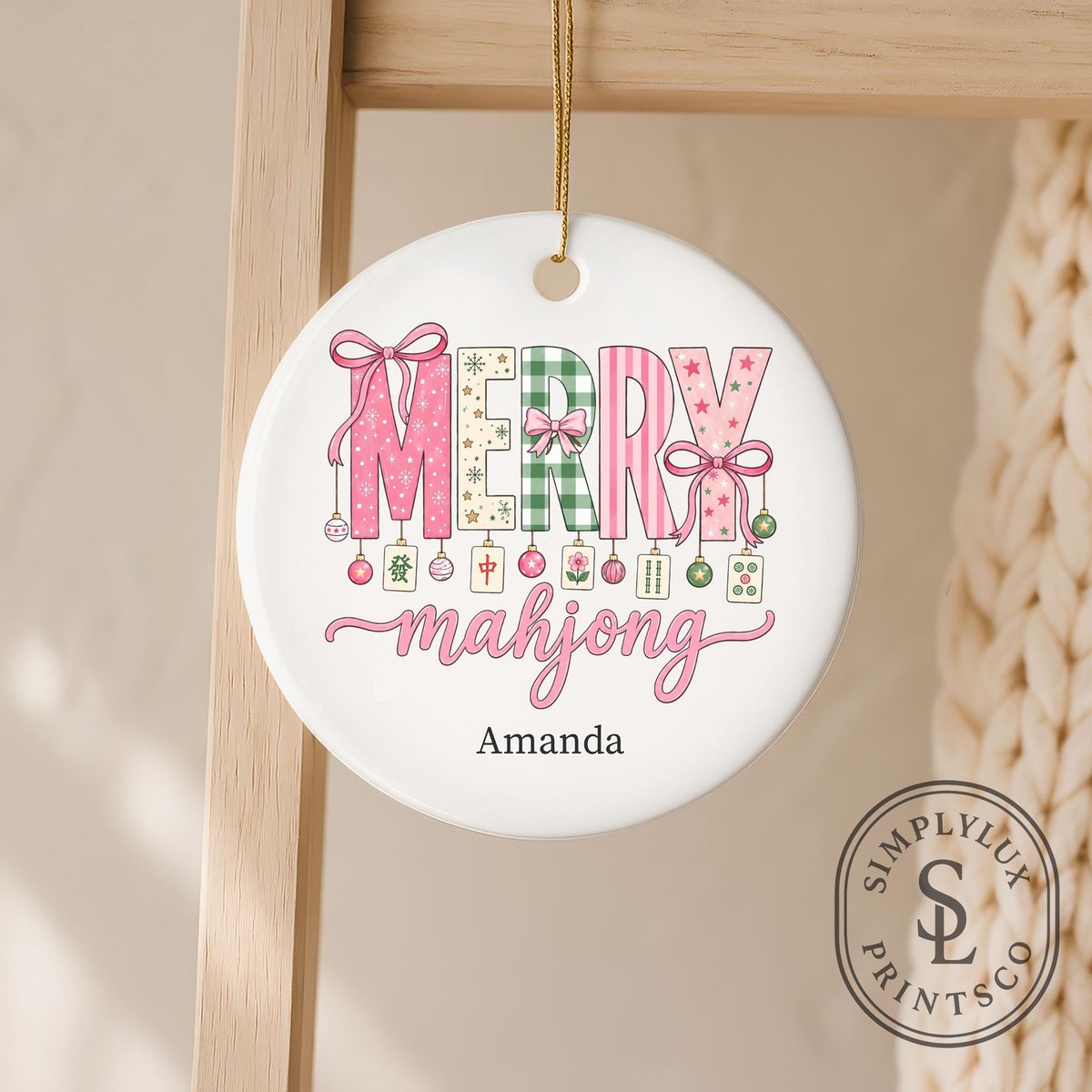 ValenciaLajg's tweet photo. Celebrate the season with a Personalized Mahjong Christmas Ornament. Add vibrant color and festive charm to your tree, or surprise your Mahjong club with a thoughtful keepsake. Perfect for gifting your Mahjong squad or treating yourself. https://t.co/T5up0lxrI1