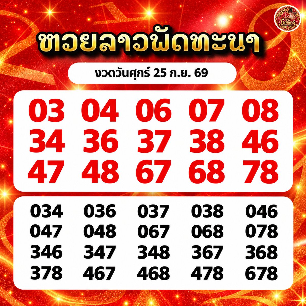 Maemphodaeng's tweet photo. 🇱🇦 แนว #หวยลาว งวดวันศุกร์ 25 ก.ย. 69
เลข 6 ตัว : 368740
เลข 2 ตัว : 40
นามสัตว์ : นกอินทรี
.
#แหม่มโพธิ์แดง #laolottery #ເລກລາວ
#ຫວຍລາວ #ຫວຍພັດທະນາລາວ https://t.co/l0myV9kHkH