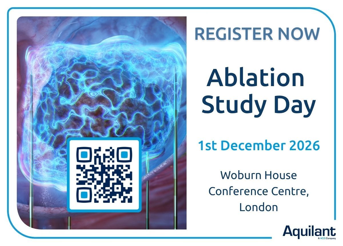 AquilantOncol's tweet photo. We’re delighted to announce the return of #AblationStudyDay! 🎉
🔹 Case-based learning
🔹 Cutting-edge ablation updates
🔹 Scientific presentations & posters
🔹 Expert discussion and networking
Register & submit abstracts 👇https://t.co/H9ekRWFrk5
#iRad #Oncology #Ablation #IR https://t.co/LdWS5UrW3N
