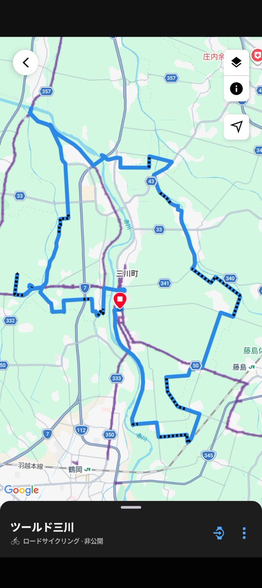 commesso1's tweet photo. 地元三川町をグルっと走ってみました。
ツールド三川　およそ40km　
基本田んぼ道　稲刈りの匂いがずっとしました。ゴールは　#なの花温泉　#田田　へ。 https://t.co/OaZTNRLrfK