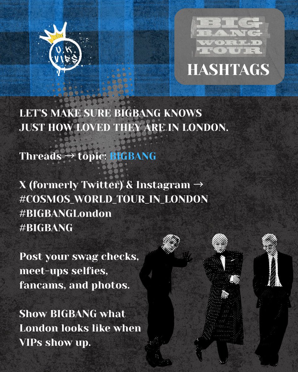 bigbangukvip's tweet photo. 📣 TOMORROW, VIPs!

Posting your BIGBANG London content? 👀💛

Use these so we can all find the London concert chaos:
#COSMOS_WORLD_TOUR_IN_LONDON 
#BIGBANGLONDON 
#BIGBANG https://t.co/rTT7ZouoB2