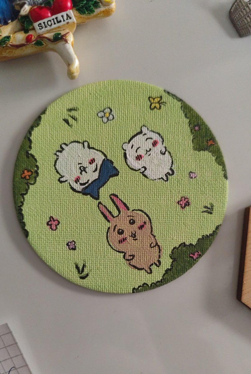 a_marte7's tweet photo. My chiikawa magnet that i drew myself and I'm so proud. Today I'm going to miniso to buy my first chiikawa item I'm so excitedd https://t.co/7l6zP2mf31