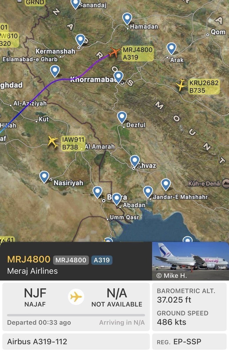 🇺🇸🇮🇶🇮🇷 NEW: Najaf International Airport has suspended all flights to and from Iran as sweeping U.S. sanctions increasingly shut Iranian airlines out of regional airports.