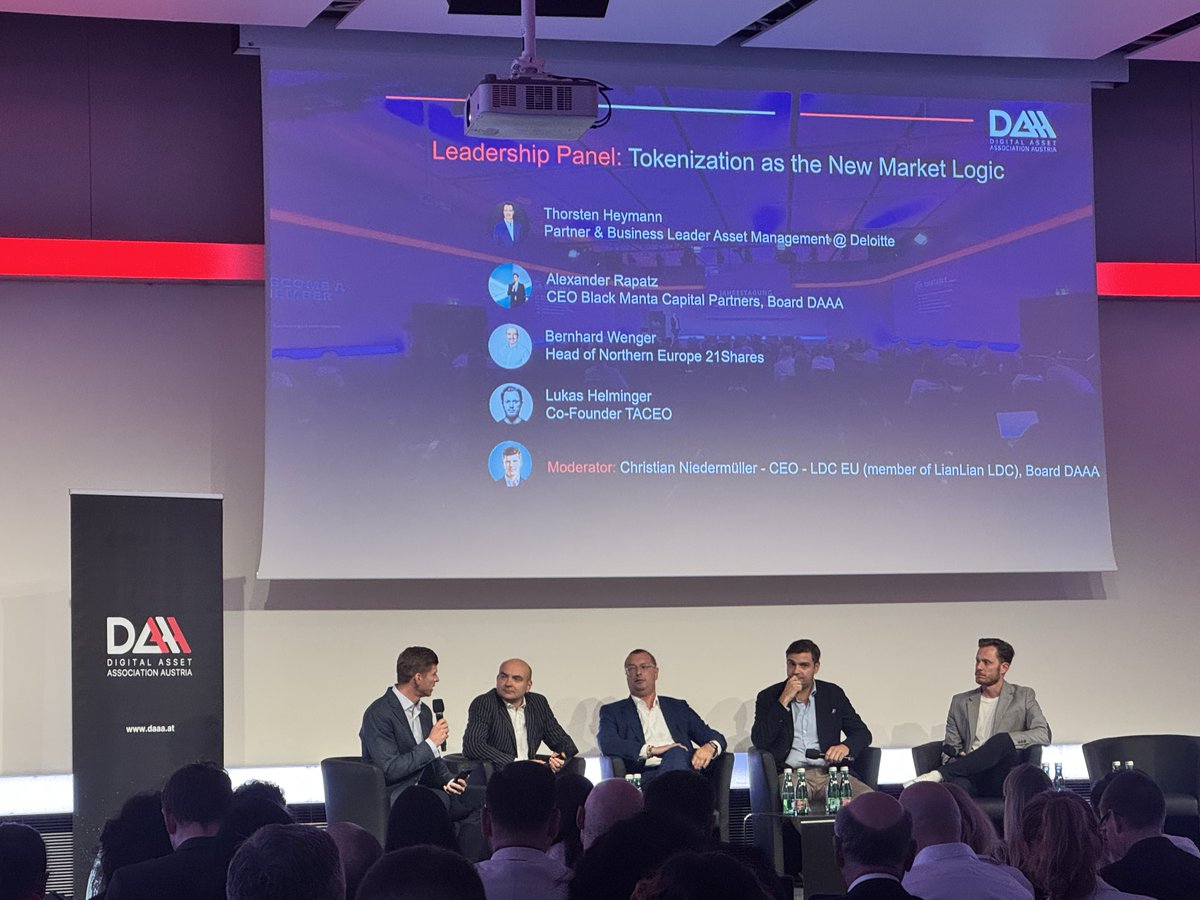 validvent's tweet photo. DAAA Annual Summit 2026 recap 🇦🇹

A day focused on how digital assets, tokenization &amp; next-generation market infrastructure are reshaping capital markets and what this means for Europe and Austria.

📅 Want to hear Paul’s key takeaways? Schedule a call with him.
↓ https://t.co/qqTUq7PHY5
