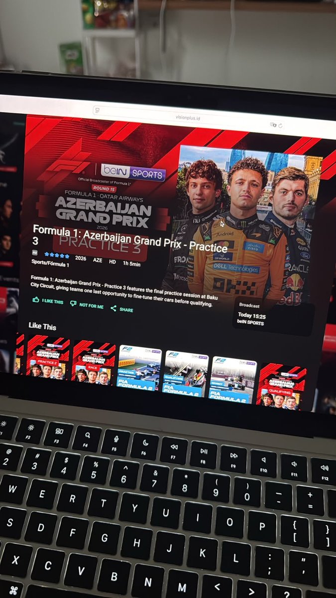 bagbied's tweet photo. jangan ketinggalan nonton f1 guyss, hari ini free practice 3 jam 15.30 &amp; qualifying jam 7 malem!🏷️ bisa langsung beli paket streaming nonton di toko aku yaa! (fast order https://t.co/feVuI7MNv4)

👩🏻‍💻 Cek 1k+ testi https://t.co/7yOhcvODS9

#zonauang #zonajajan #zonauangㅤ https://t.co/Lxdasg9U9I
