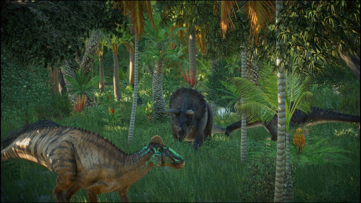 mosucopusu's tweet photo. ジャングルに潜むトリケラトプスが好きすぎて何枚も撮っている気がする。🦕
#JWE2
#ジュラシックワールドエボリューション2
#JurassicWorldEvolution2 https://t.co/mOsjCmQSkQ