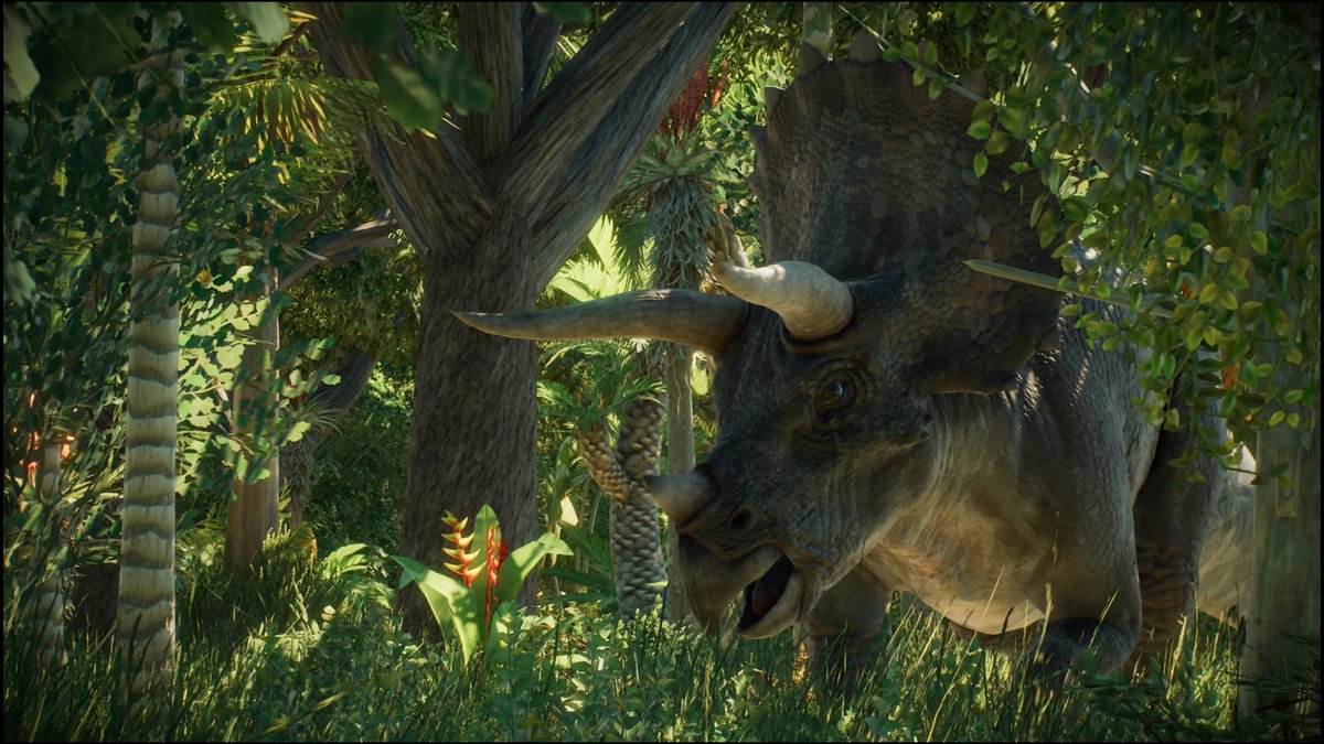 mosucopusu's tweet photo. ジャングルに潜むトリケラトプスが好きすぎて何枚も撮っている気がする。🦕
#JWE2
#ジュラシックワールドエボリューション2
#JurassicWorldEvolution2 https://t.co/mOsjCmQSkQ
